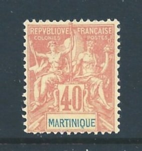 Martinique #47 Mint No Gum 40c Navigation & Commerce