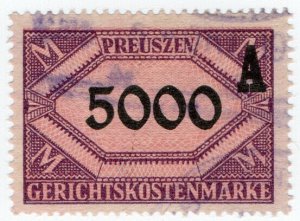 (I.B) Germany Revenue : Prussia Court Fees 5000M