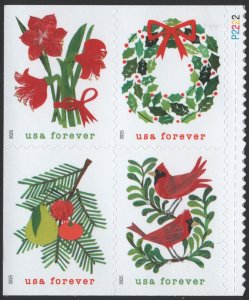SC#6033-6036 (Forever) Holiday Cheer Block of Four (2025) SA