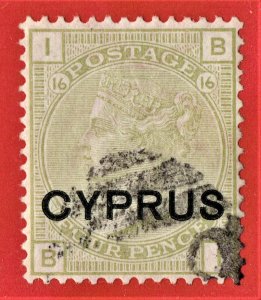 [mag867] CYPRUS 1880 SG#4 Scott#4 used (plate16) cv: £225/$260