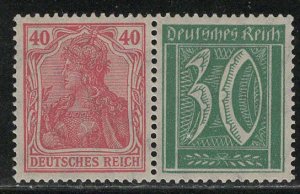 Germany Scott # 124, 141, mint nh, se-tenant, Mi# W18