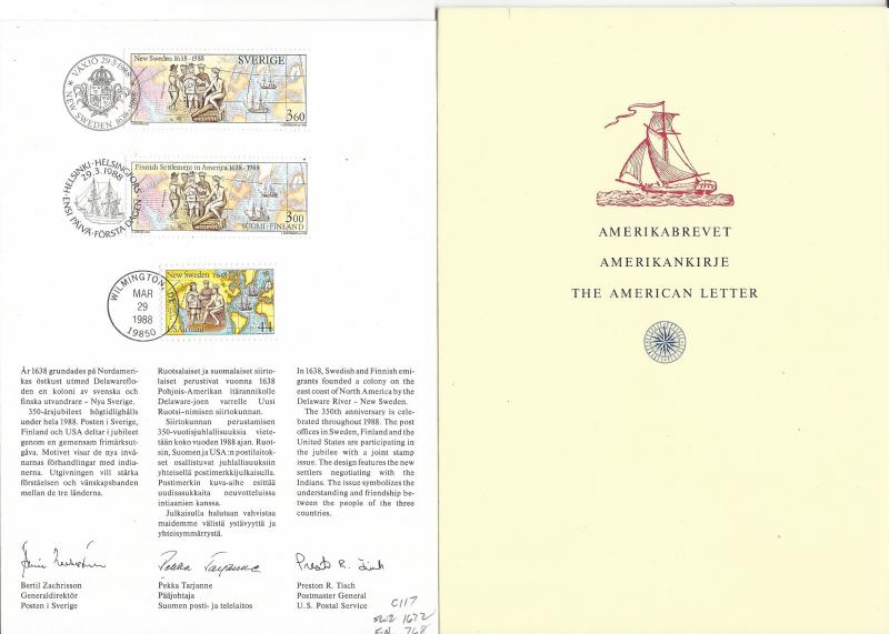 United States, C117, Sweden/Finland Joint FD Program, **Used**