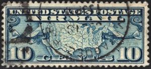 SC#C7 10¢ Map & Planes (1926) Used