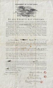 1862 - Patent Right for an Improved Corn-Sheller - Ephemera 1070