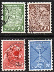 Norway Sc #586-589 Used