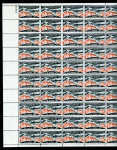 Scott # 1107 International Geophysical Year 3¢ Sheet of 50 Stamps MNH 1958