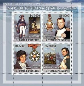 S. TOME & PRINCIPE 2008 - Napoleon 4v - YT 2562-2565, Mi 3262-3265. MNH