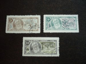 Stamps - Cuba - Scott# 814 -816 - Used Set of 3 Stamps