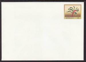 Australia Flowers Unused Postal Envelope 