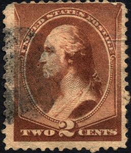 SC#210 2¢ George Washington (1883) Used 