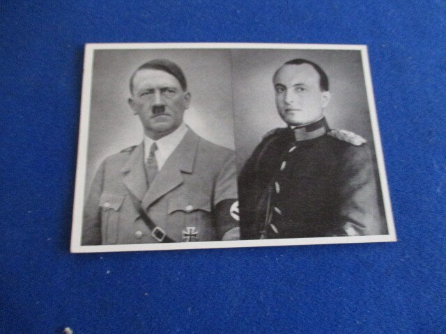 WWII ERA GERMANY PROPAGANDA POST CARD W/SPECIAL PM, FURHER W/JUGOSLAWIEN