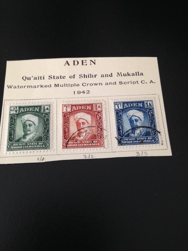 Aden Quaiti State of Shihr and Mukalla sc 1-3 m+uhr