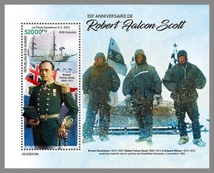 GUINEA REP. 2023 MNH 155th anniversary of Robert Falcon Scott S/S #418b