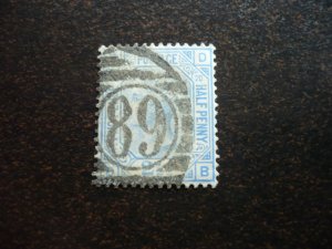 Stamps - Great Britain - Scott# 68 Plate 20 - Used Single Stamp