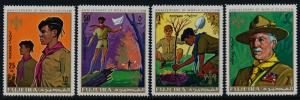 Fujeira MI 513-6 MNH Scouts, Lord Baden-Powell