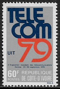 Ivory Coast #520 MNH Stamp - Telecommunications Expo