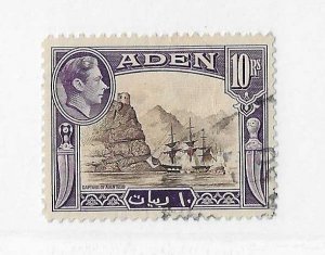 Aden Sc #27a 10Rs  used VF