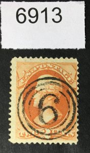 US # 183 USED CAT. $ LOT #6913