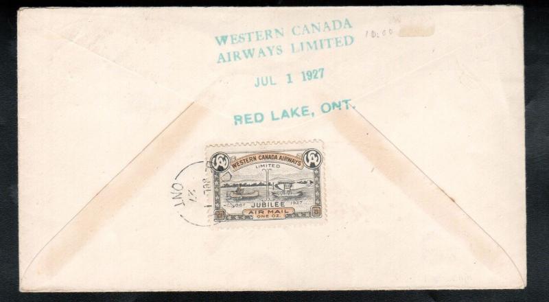 Canada #CL41 Used Pilot Signed Cover Rolling Portage To Red Lake