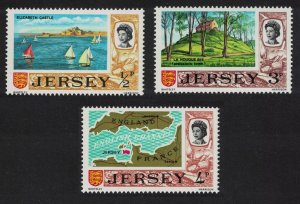 Jersey Sailing Archaeology Decimal issue 3v 1969 MNH SG#42=49