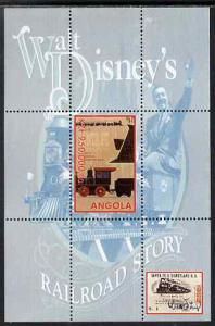 Angola 1999 Walt Disney's Railroad Story #3 perf s/sheet ...