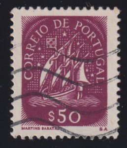 Portugal 621 Ancient Sailing Vessel 1943