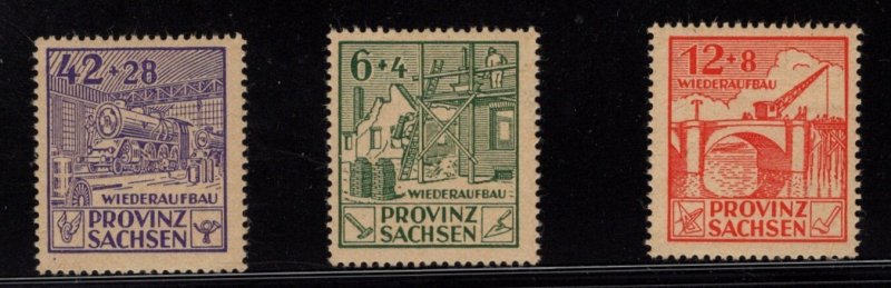 Saxony Scott 13NB1 - 13NB3 - Set Of 3.  MNH. OG..   #02 SAX13NB1s3