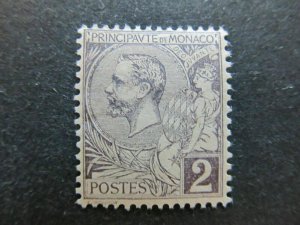 A4P47F14 Monaco 1891-1921 2c mh*-