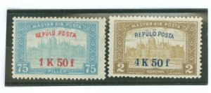 Hungary #C1-C2 Mint (NH) Single (Complete Set)