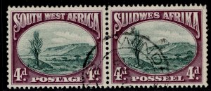 SOUTH WEST AFRICA GV SG78, 4d green & purple, FINE USED. 