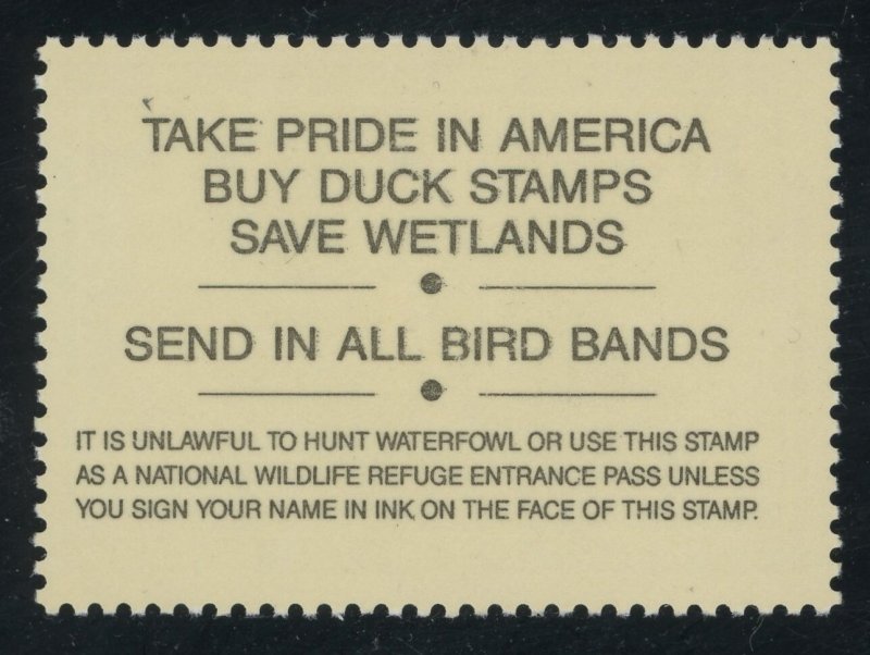 USA RW58 - 1991 Duck Stamp - F/VF Mint nh