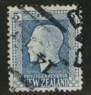 New Zealand Scott 153 used KGV CV$1.10 1921