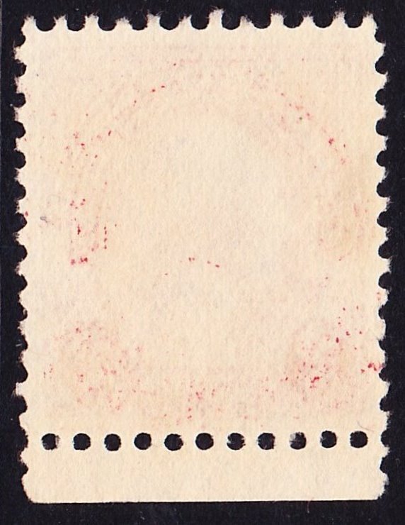 Scott 554, Superb Used, 2c Washington P.11, Very Lt Cancel, Perf Flt at Bottom