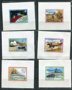 LIberia 1974 Sc 663-8 Sheetlets Deluxe UPU Proof set MNH 6160