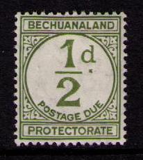 BECHUANALAND PROT. Sc# J4 MH FVF Postage Due 1/2p