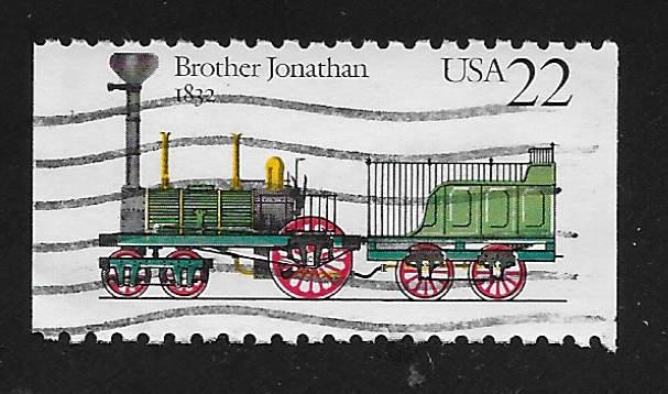 SC# 2365 - (22c) - Locomotives, Brother Jonathan, used single