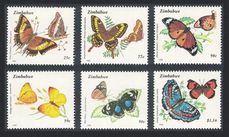 Zimbabwe Butterflies 6v SG#838-843