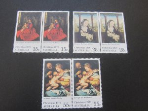 Australia 1978 Sc 688-90 pair set MNH