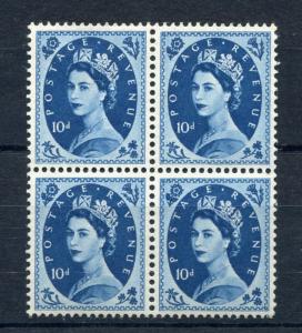 10d TUDOR WILDING MINT BLOCK OF 4 