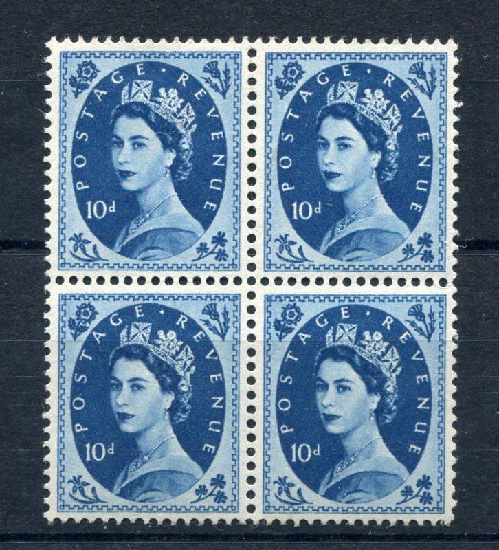 10d TUDOR WILDING MINT BLOCK OF 4 