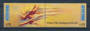 [116595] Aitutaki 1990 Protect the endangered Earth  MNH