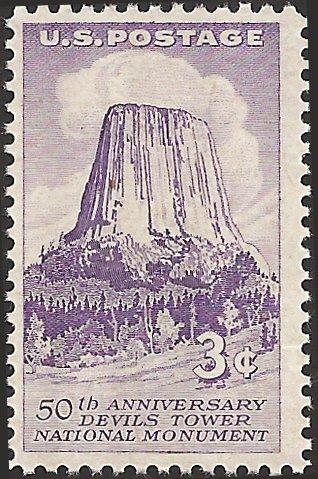 # 1084 MINT NEVER HINGED DEVIL'S TOWER