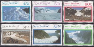 ZAYIX - New Zealand 1104-1109 MNH Glaciers Geology Environment Landmarks