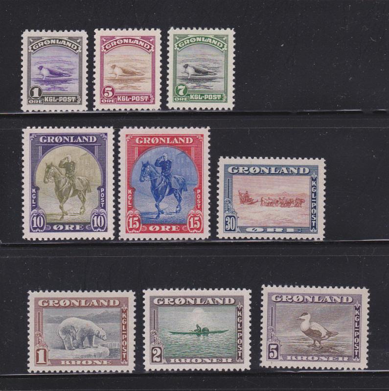 Greenland 10-18 Set MH Various (A)