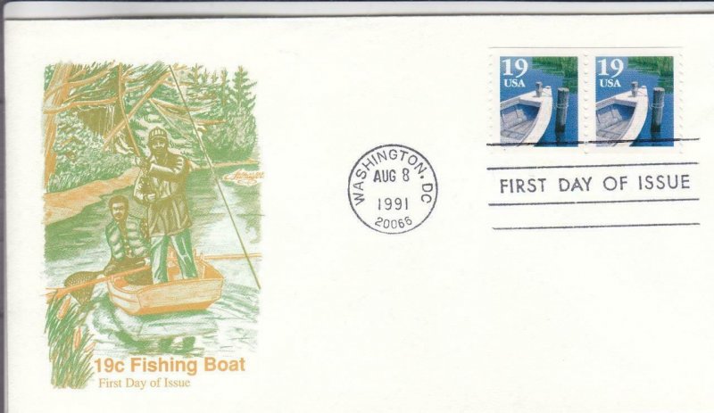 1991, 19c Fishing Boat, Artmaster, FDC (D14731)