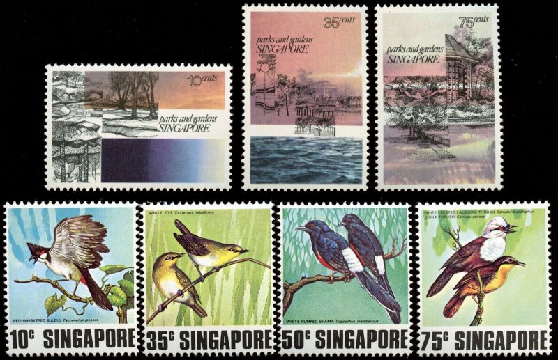 Singapore - Sc# 292 - 294, 295 - 298.  MNH.  2 Sets.  2017 SCV $10.85