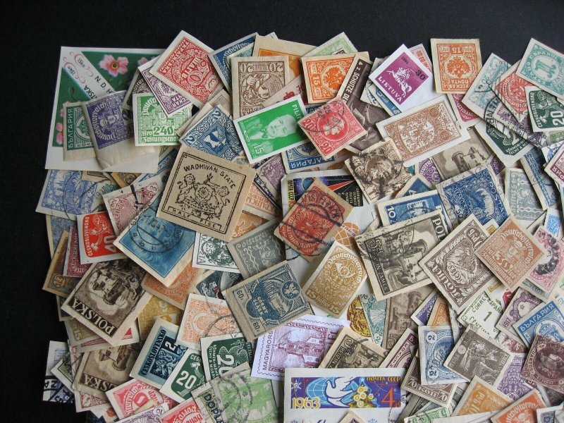 400 mostly European imperf stamps some stationery etc Duplicates mixed condition