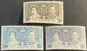 ADEN # 13-15-MINT NEVER/HINGED--COMPLETE SET--1937