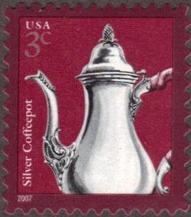 US Used 3 cent Scott# 3754 Silver Coffeepot VF