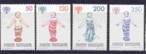 Vatican 664-7 MNH IYC, Child, Infant, Andrea Della Robbia